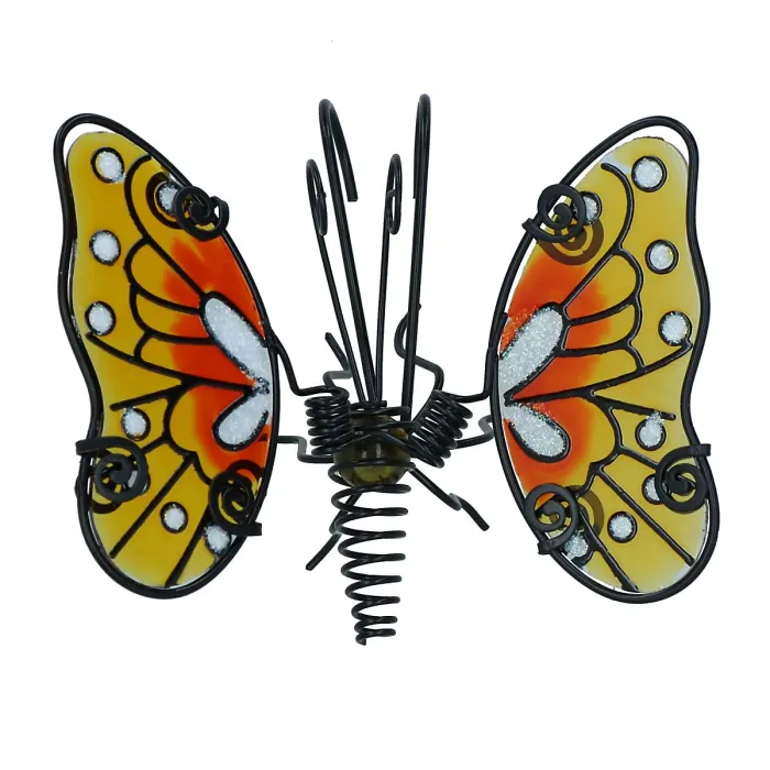 Glass Wing Spring-tail Butterfly Pot Hanger Home Garden - Assorted Colours