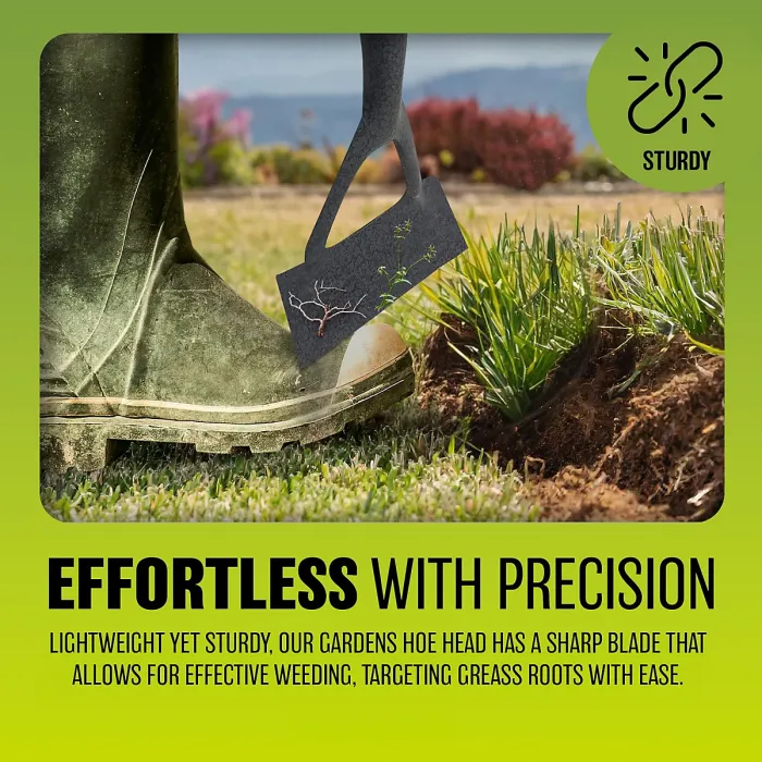 New Carbon Steel Dutch Hoe Head Gardening Outdoor Soil Digging Replacement Head Strong Durable Cultivate Dig Weeding Accessory