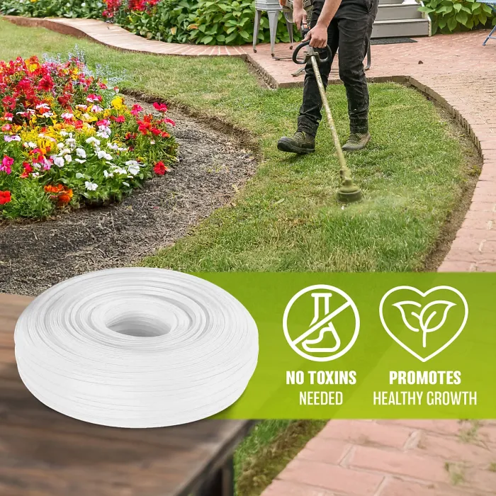 10M X 2.4Mm Set Of 6 Trimmer Line Garden Grass Strimmer Nylon Round String Orange