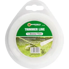 15M X 1.3Mm Set Of 10 Trimmer Line Garden Grass Strimmer Nylon Round String White