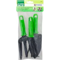 Pack Of 3 Garden Tools Cultivator Trowel Hand Fork Gardening Weeding