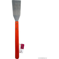 Stainless Steel Bbq Turner Barbecue Grill Wooden Handle Food Cooking Tool