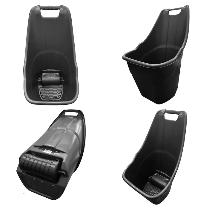 Multipurpose Lightweight Plastic Rolling Wheelbarrow Transporting Kart Caddy With Wheels