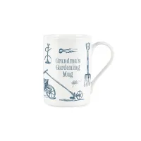 Bone China Mug - Mums Vintage Blue Gardening Tool Tea/Coffee Mug