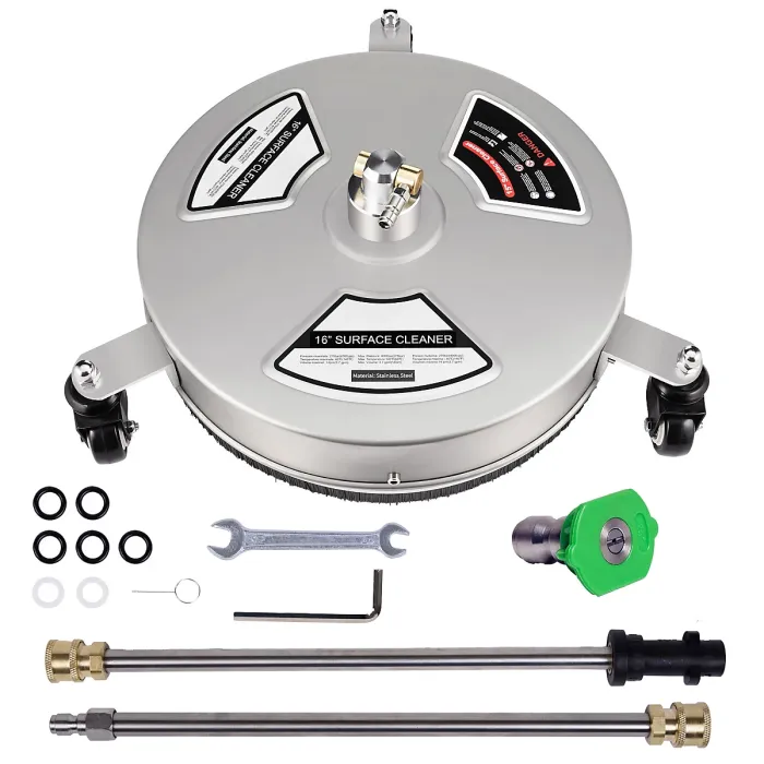 ProKleen Stainless Steel Pressure Washer Surface Patio Cleaner Attachment 16" Karcher Compatible