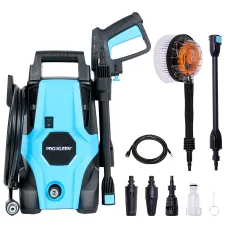 Pro-Kleen Pressure Jet Washer, 1400W Power Wash, Electric High Performance Cleaner With Accessories For Patio and Car