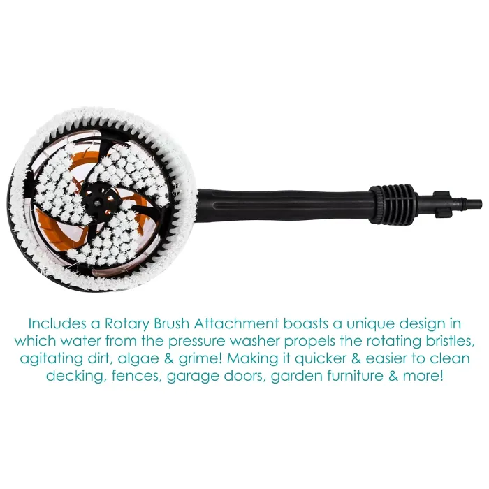 Pro-Kleen Pressure Jet Washer, 1400W Power Wash, Electric High Performance Cleaner With Accessories For Patio and Car