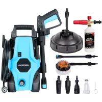 Pro-Kleen Pressure Washer Jet Power Wash Electric 1400W High Performance Cleaner With Accessories , Portable For Patio and Car