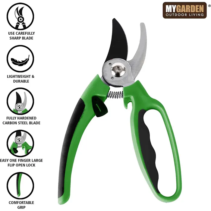 Secateurs Shears Pruning Scissor Gardening Clipper Hand Pruners for Cutting Trimming Shearing Gardening Tool