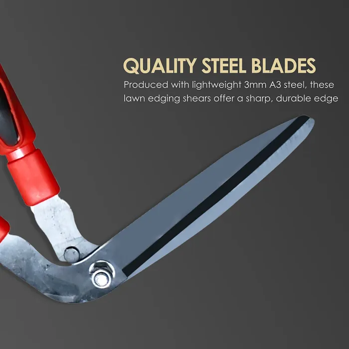 Telescopic Edging Shears 80CM Extendable Long Handle Lawn Edging Shears for Grass Cutter, Handheld Garden Shears, Lightweight 3mm