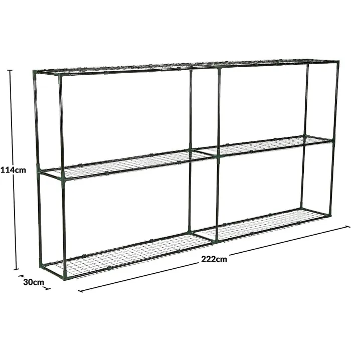 6 Tier Greenhouse Staging and Shelving Racks - Free-Standing Plant Stand for Indoor and Outdoor Use