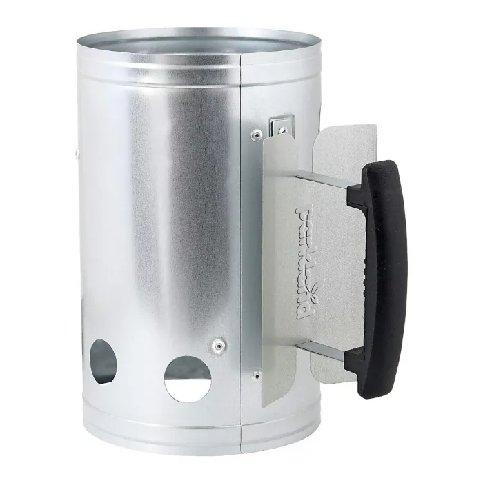 Camping Barbecue Lighting Kit with Heat Shield and Thermoplastic Handle for Charcoal Grills