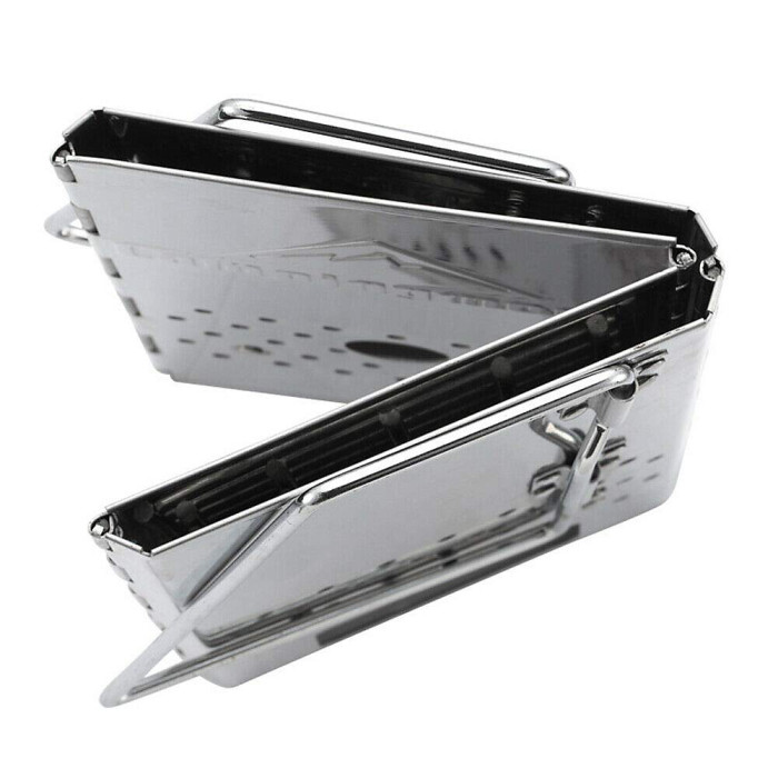 Chimney Starter with Bottom Holes for Quick Ignition of Charcoal Briquettes or Lumpwood