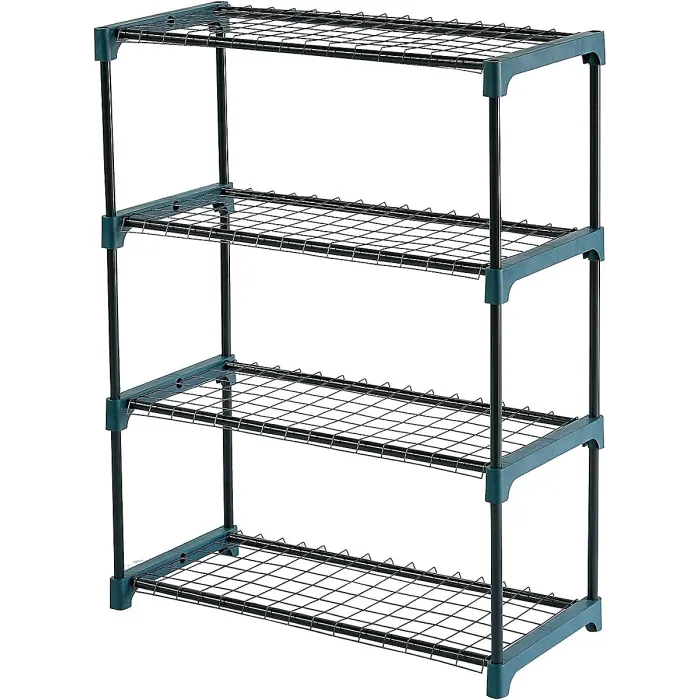 4-Tier Greenhouse Shelving Rack, Freestanding Plant Stand for Gardening and Potting