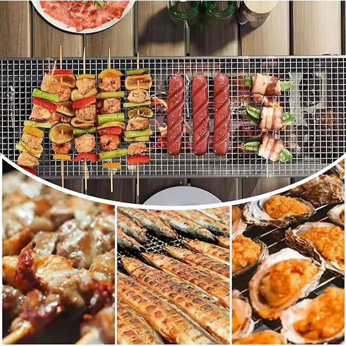 Portable Folding Charcoal BBQ Grill Compact Barbecue for Patio Camping Hiking and Picnics Lightweight Outdoor Cooking Tool