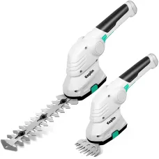 Keplin 2 in 1 Cordless Grass Shear & Hedge Trimmer 7.2V Rechargeable 1500mAh Battery, Lightweight Handheld Garden Edging
