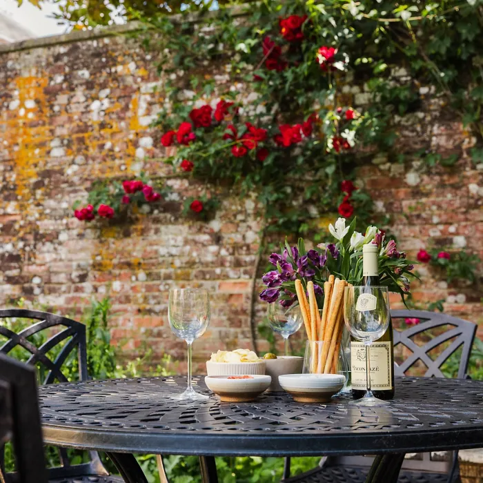 Lazy Susan Alice Antique Bronze 6 Seater Metal Garden Furniture set