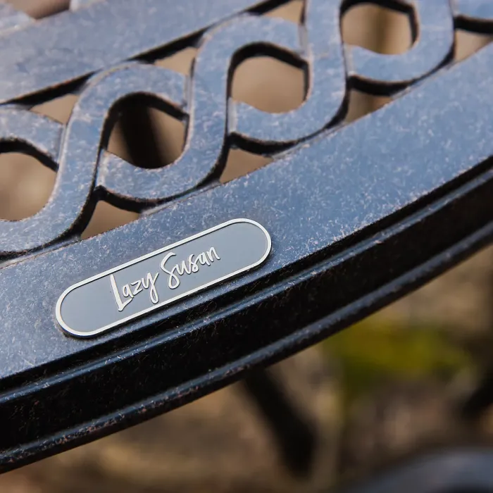 Lazy Susan Alice Antique Bronze 6 Seater Metal Garden Furniture set