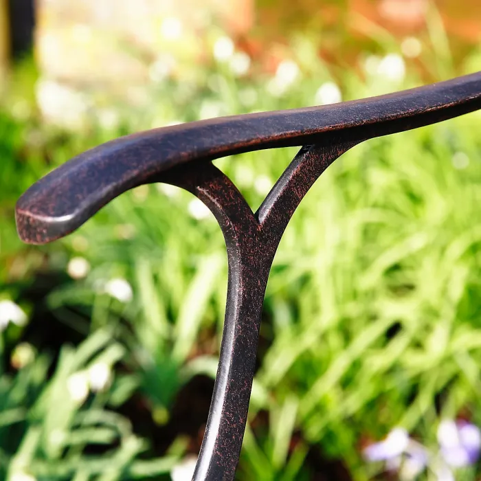 Lazy Susan Alice Antique Bronze 6 Seater Metal Garden Furniture set