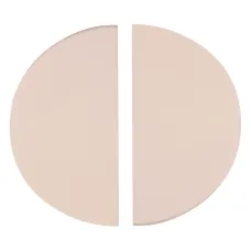 Dellonda Kamado Halfmoon Ceramic Heat Deflector Plates 15" - Set of 2