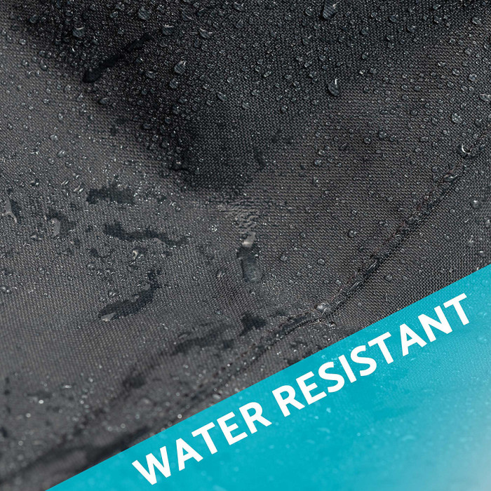 35" Square Outdoor Fire Pit, Mesh Screen Lid, Black with Water Resistant Drawstring Cover - DG238