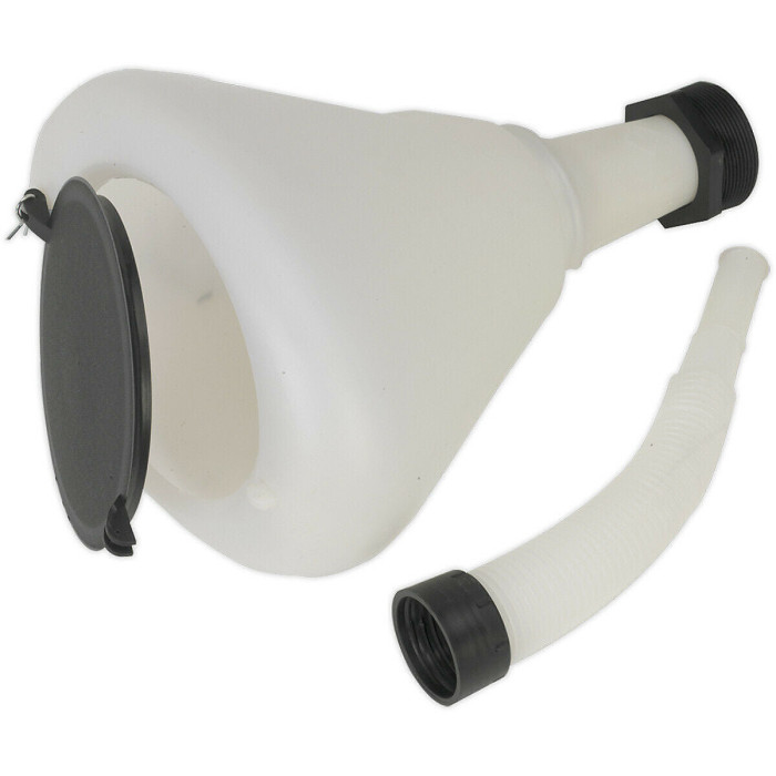 240mm Heavy Duty Oil and Fuel Funnel with Flexible Spout and Mesh Filter