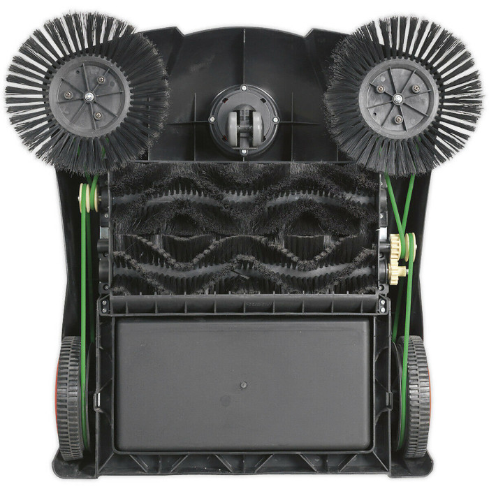 800mm Floor Sweeper - Hard Floor 4-Brush System - 40L Hopper - Tubular Handle