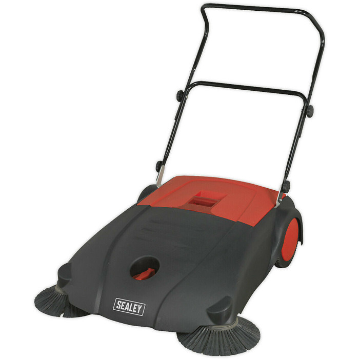 800mm Floor Sweeper - Hard Floor 4-Brush System - 40L Hopper - Tubular Handle