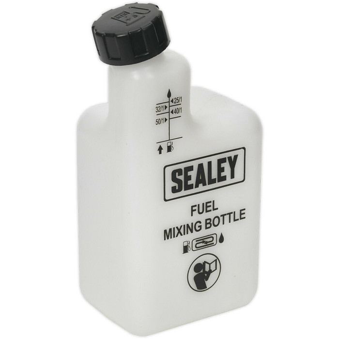 1 Litre 2-Stroke Petrol Fuel Mixing Bottle with Ratio Markings for Accurate Mixing
