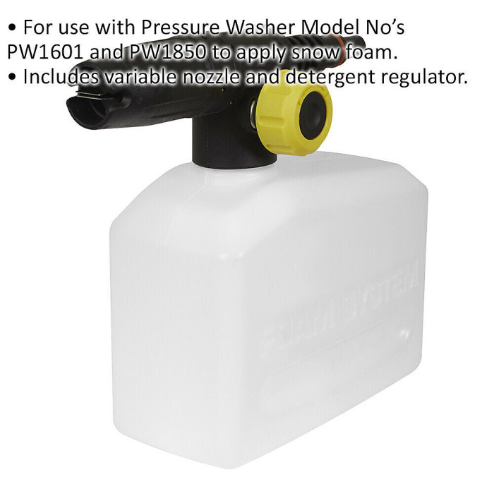 High-Performance Snow Foam Sprayer with Adjustable Nozzle for ys06413 & ys06415 Pressure Washers