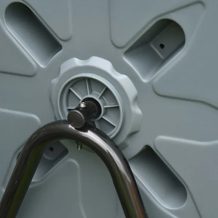 Outsunny 160L Outdoor Tumbling Compost Bin with Dual Chamber, Grey