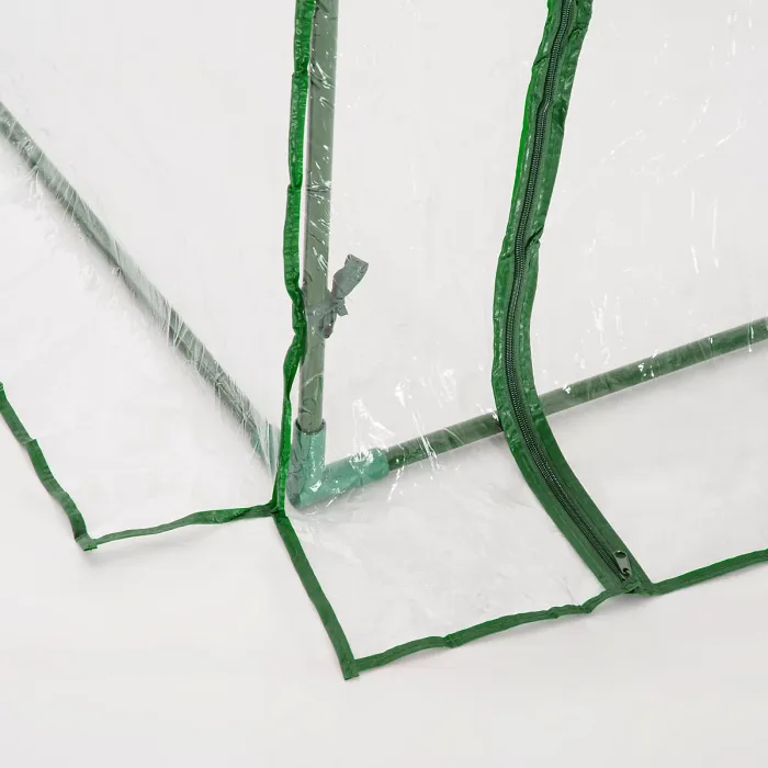 Outsunny Tunnel Greenhouse Grow House Steel Frame PVC Clear 200x100x80 cm