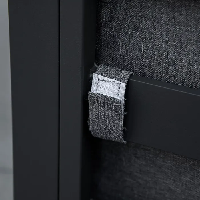 Outsunny 8 Seater Aluminium Garden Dining Cube Set w/ 4 Chairs 4 Footstools