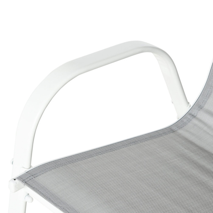 Outsunny 7 Piece Garden Dining Set w/ Dining Table and Chairs, Grey