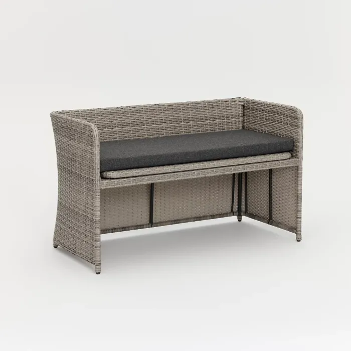 Trinity Garden Cube Set with Bench, Grey