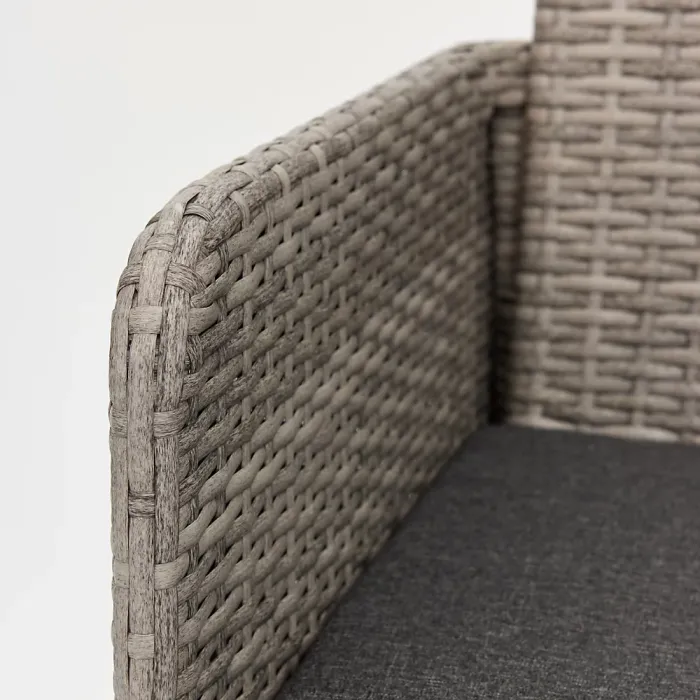 Trinity Garden Cube Set with Bench, Grey