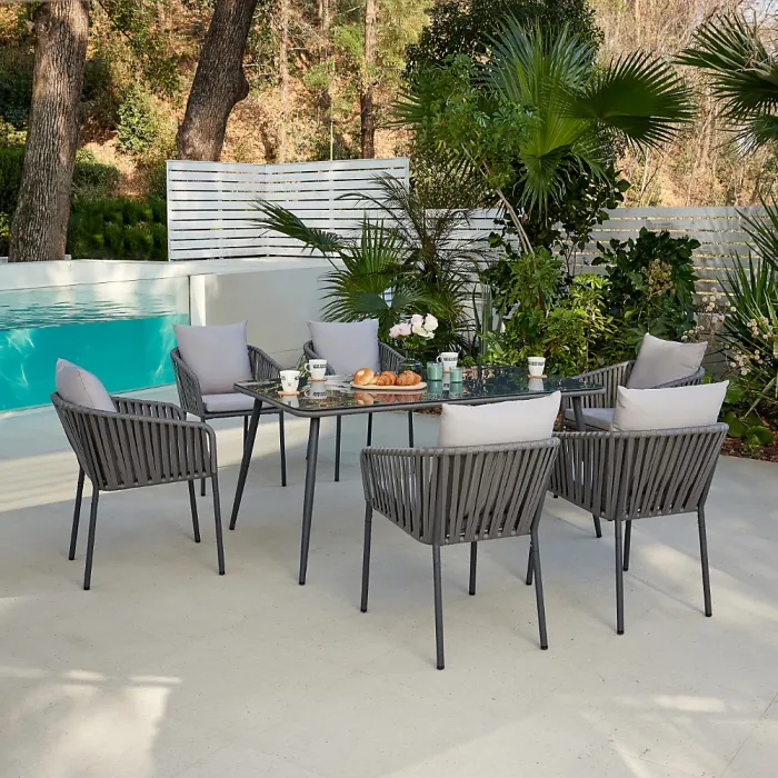 Fiji Luxury Garden Dining Set for 6
