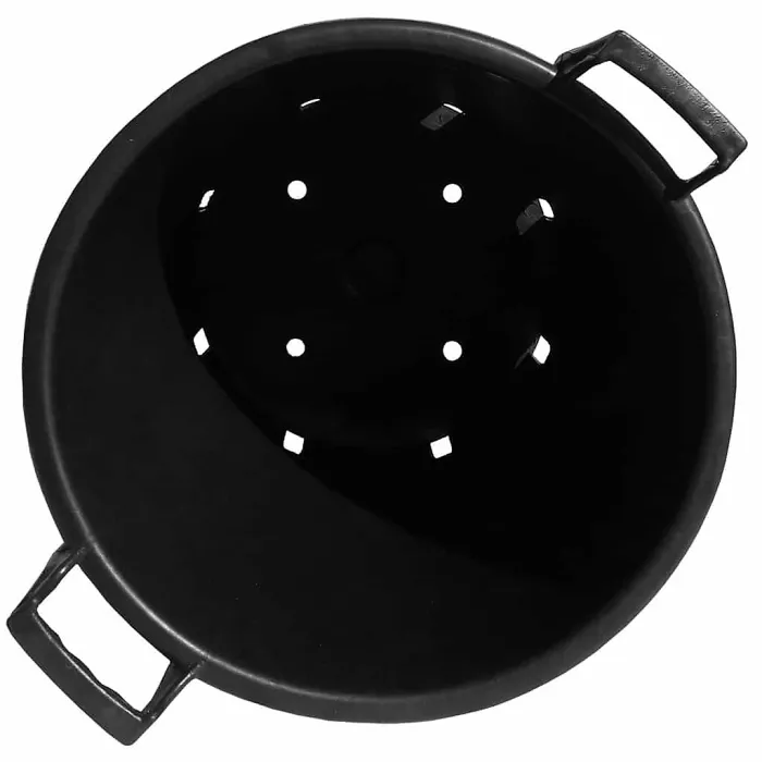 Elixir Gardens Heavy Duty 35 Litre Tree & Shrub Patio Recycled Plastic Container Pots/Tubs with Handles x6