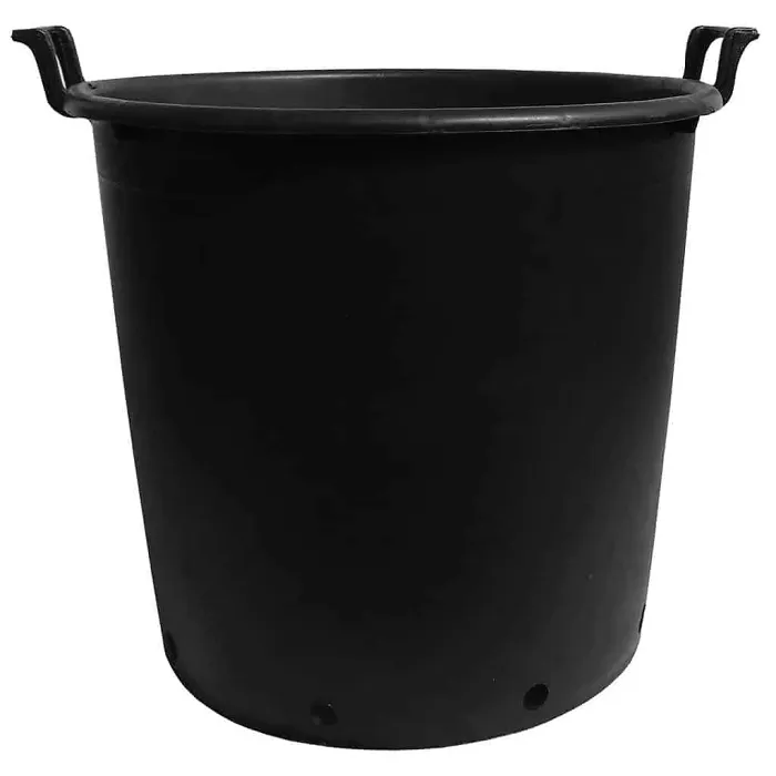 Elixir Gardens Heavy Duty 90 Litre Tree & Shrub Patio Recycled Plastic Container Pots/Tubs with Handles x5