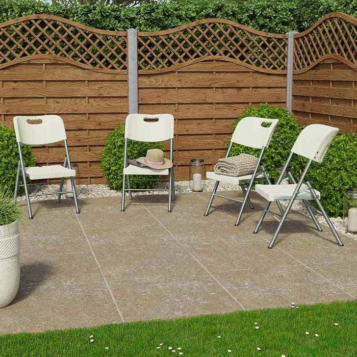 Home Vida Set of 4 Indoor & Outdoor Folding Chairs