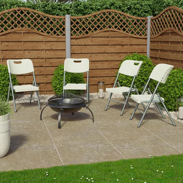 Home Vida Set of 4 Indoor & Outdoor Folding Chairs