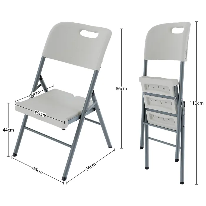 Home Vida Set of 4 Indoor & Outdoor Folding Chairs