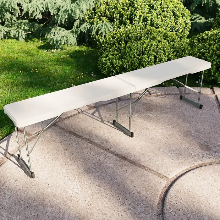 Home Vida 6ft Indoor & Outdoor Folding Bench Set of 2