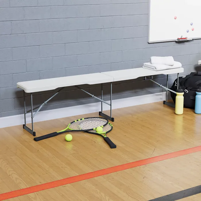 Home Vida 6ft Indoor & Outdoor Folding Bench Set of 2