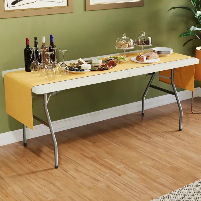 Home Vida Folding 5 Piece Set - 6ft Heavy Duty Portable Folding Table & Chairs - Ready Assembled