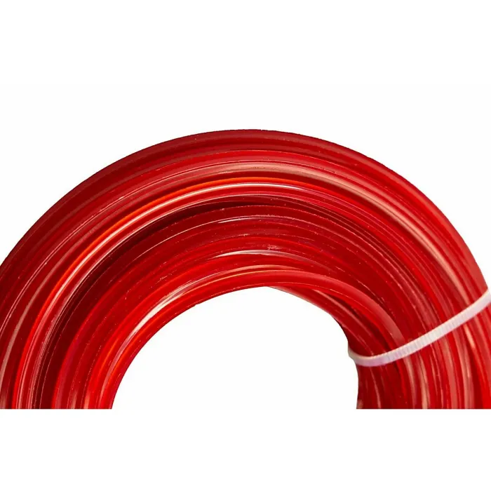 1.6 mm x 15 m Nylon Strimmer Trimmer Line Star Shaped Heavy Duty Brush Cutter Wire - Red