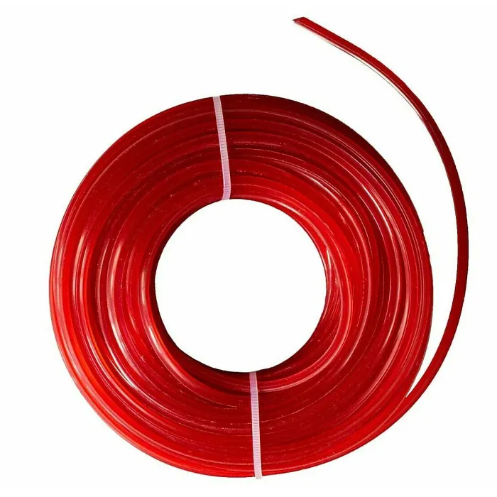 2.4 mm x 15 m Nylon Strimmer Trimmer Line Star Shaped Heavy Duty Brush Cutter Wire - Red