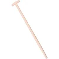 T Type Wooden Shaft Handle 100 cm / 39 in - Hardwood Replacement Handle for Shovel, Spade, Fork - 40 mm to 25 mm Tapered Handle