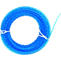 Trimmer Line Strimmer Line Heavy-Duty Twist Shaped Low Noise for Grass Trimmers and Brushcutters (Blue, 2.7 mm x 15 metres)