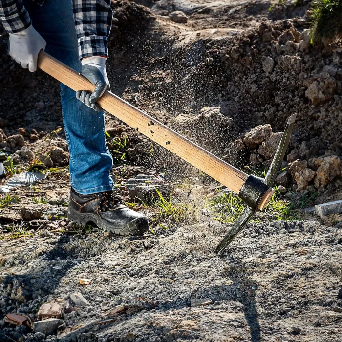 Hardwood Pick AxeHandle 90 cm / 36" - Strong Wooden Shaft forMattock, Grubbing or Pick AxeHead - Smooth Ergonomic Grip Handle